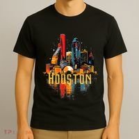 Houston Texas City Downtown Skyline Texas Hou T-Shirt thumb 3