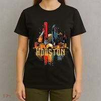 Houston Texas City Downtown Skyline Texas Hou T-Shirt thumb 4