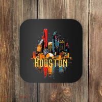 Houston Texas City Downtown Skyline Texas Hou Coaster thumb 0