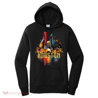 Houston Texas City Downtown Skyline Texas Hou Women's Hoodie