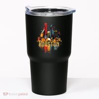 Houston Texas City Downtown Skyline Texas Hou Tumbler thumb 0