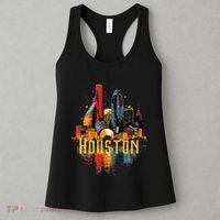 Houston Texas City Downtown Skyline Texas Hou Women's Tank Top thumb 3