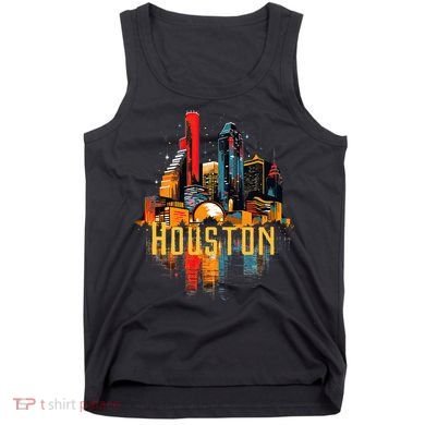Houston Texas City Downtown Skyline Texas Hou Tank Top