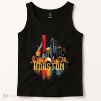 Houston Texas City Downtown Skyline Texas Hou Tank Top thumb 2