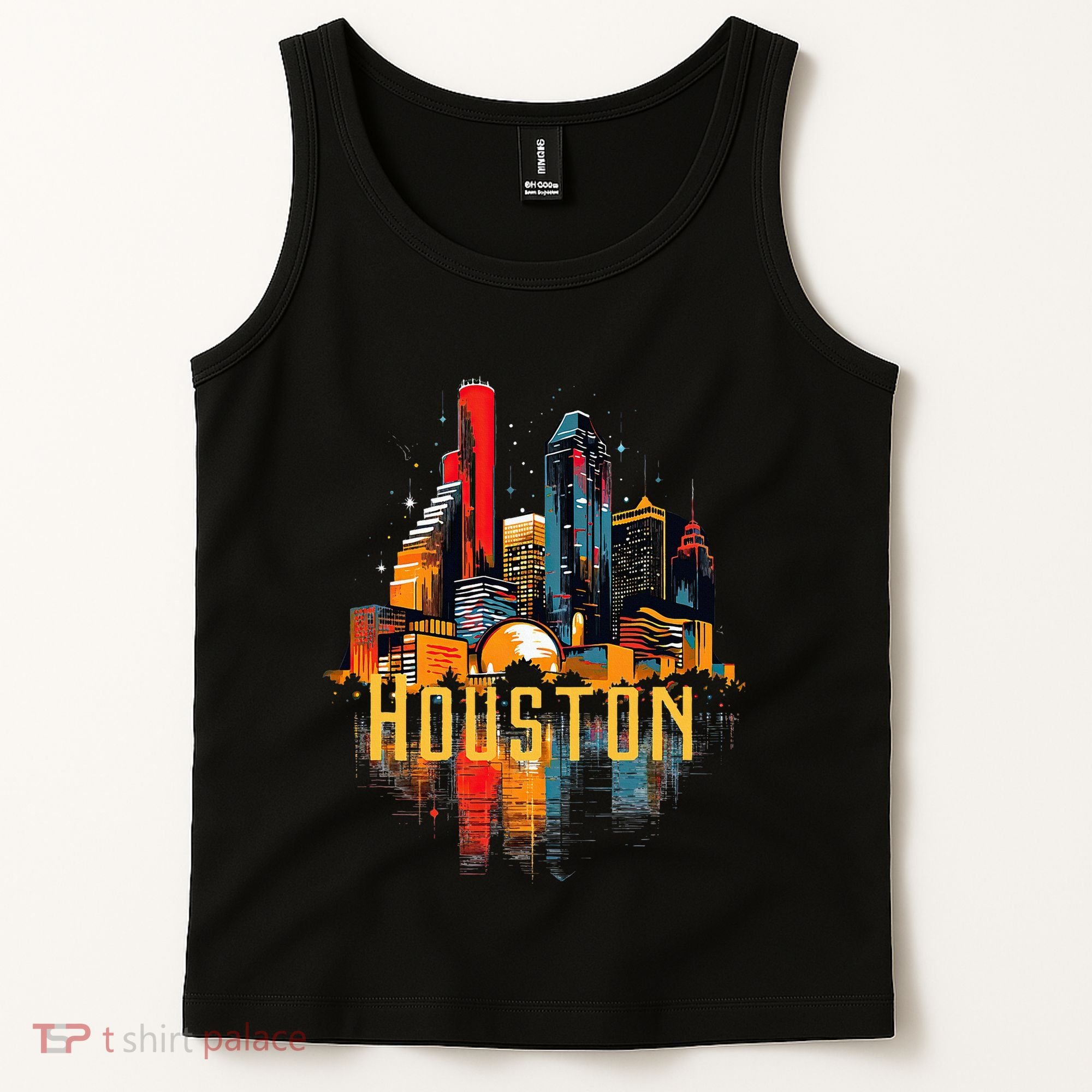 Houston Texas City Downtown Skyline Texas Hou Tank Top