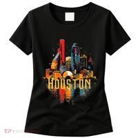 Houston Texas City Downtown Skyline Texas Hou Women's T-Shirt thumb 0