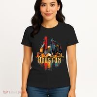 Houston Texas City Downtown Skyline Texas Hou Women's T-Shirt thumb 4