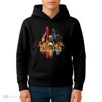Houston Texas City Downtown Skyline Texas Hou Kids Hoodie thumb 4