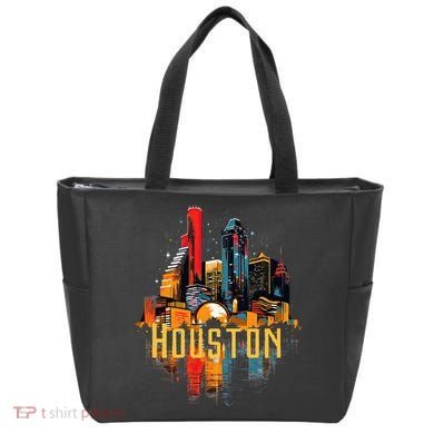 Houston Texas City Downtown Skyline Texas Hou Tote Bag