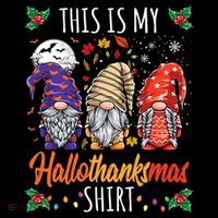 Halloween Thanksgiving Christmas Funny Hallothanksmas Gnomes Coffee Mug thumb 5