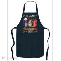 Halloween Thanksgiving Christmas Funny Hallothanksmas Gnomes Apron thumb 0