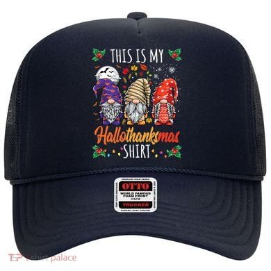 Halloween Thanksgiving Christmas Funny Hallothanksmas Gnomes Hat
