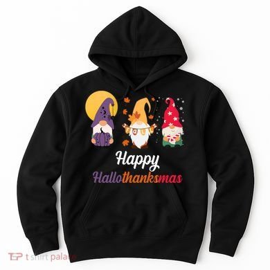 Halloween Thanksgiving Christmas Holiday Gnomes Hoodie