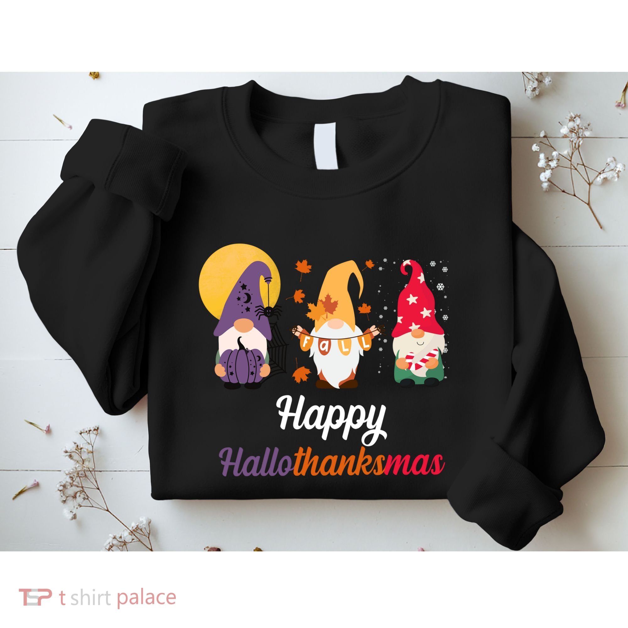 Halloween Thanksgiving Christmas Holiday Gnomes Sweatshirt