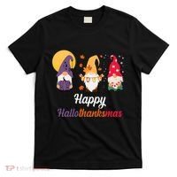 Halloween Thanksgiving Christmas Holiday Gnomes T-Shirt thumb 0