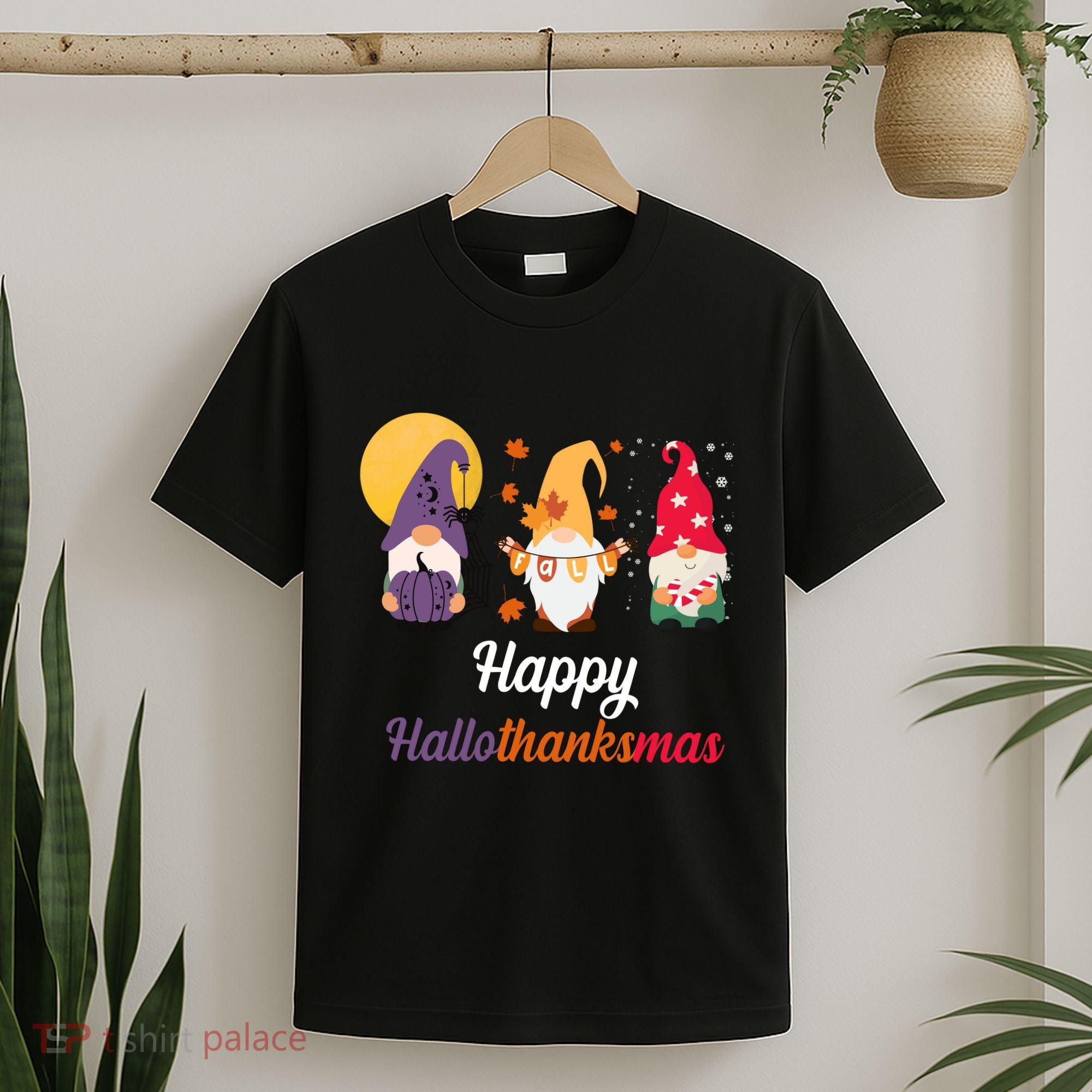 Halloween Thanksgiving Christmas Holiday Gnomes T-Shirt