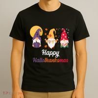 Halloween Thanksgiving Christmas Holiday Gnomes T-Shirt thumb 3