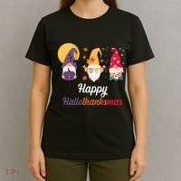 Halloween Thanksgiving Christmas Holiday Gnomes T-Shirt thumb 4