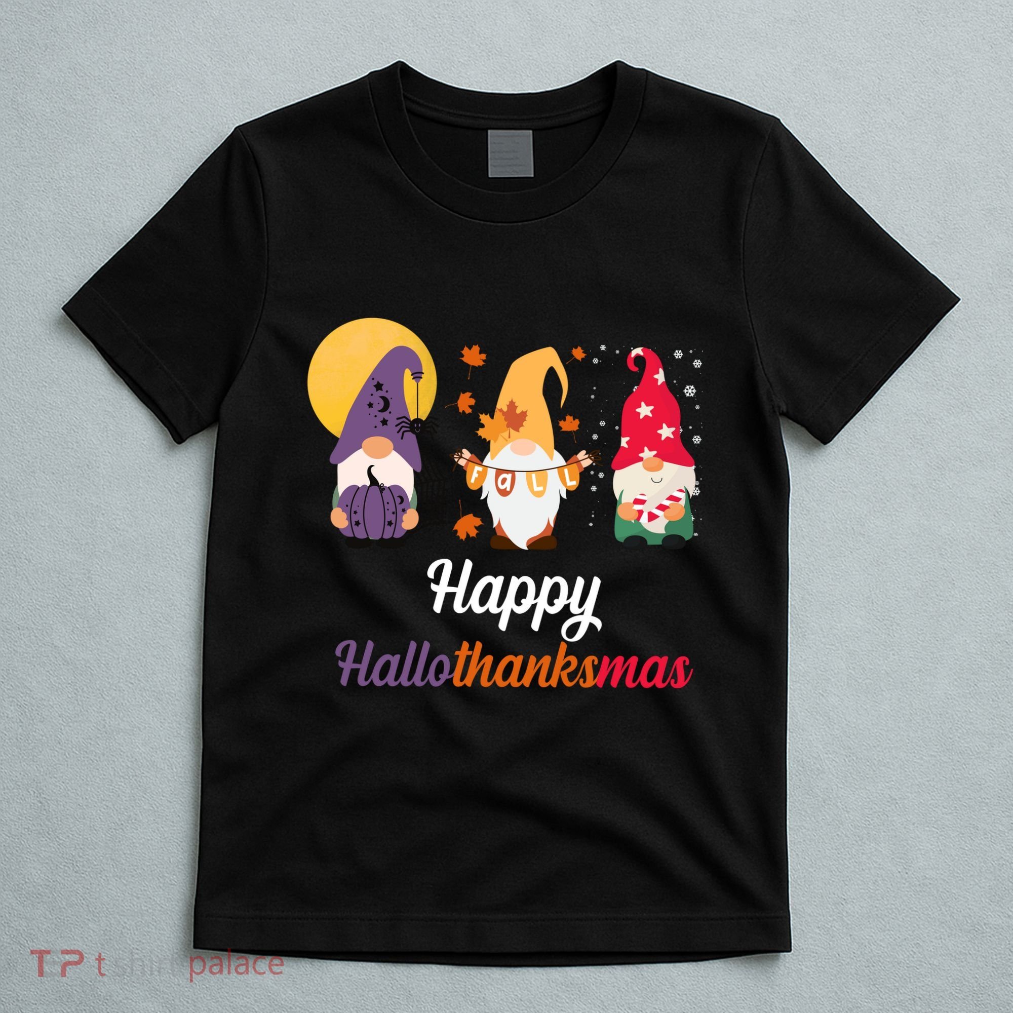 Halloween Thanksgiving Christmas Holiday Gnomes T-Shirt
