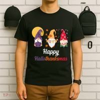 Halloween Thanksgiving Christmas Holiday Gnomes T-Shirt thumb 6