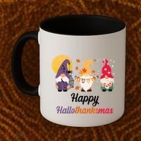 Halloween Thanksgiving Christmas Holiday Gnomes Coffee Mug thumb 2