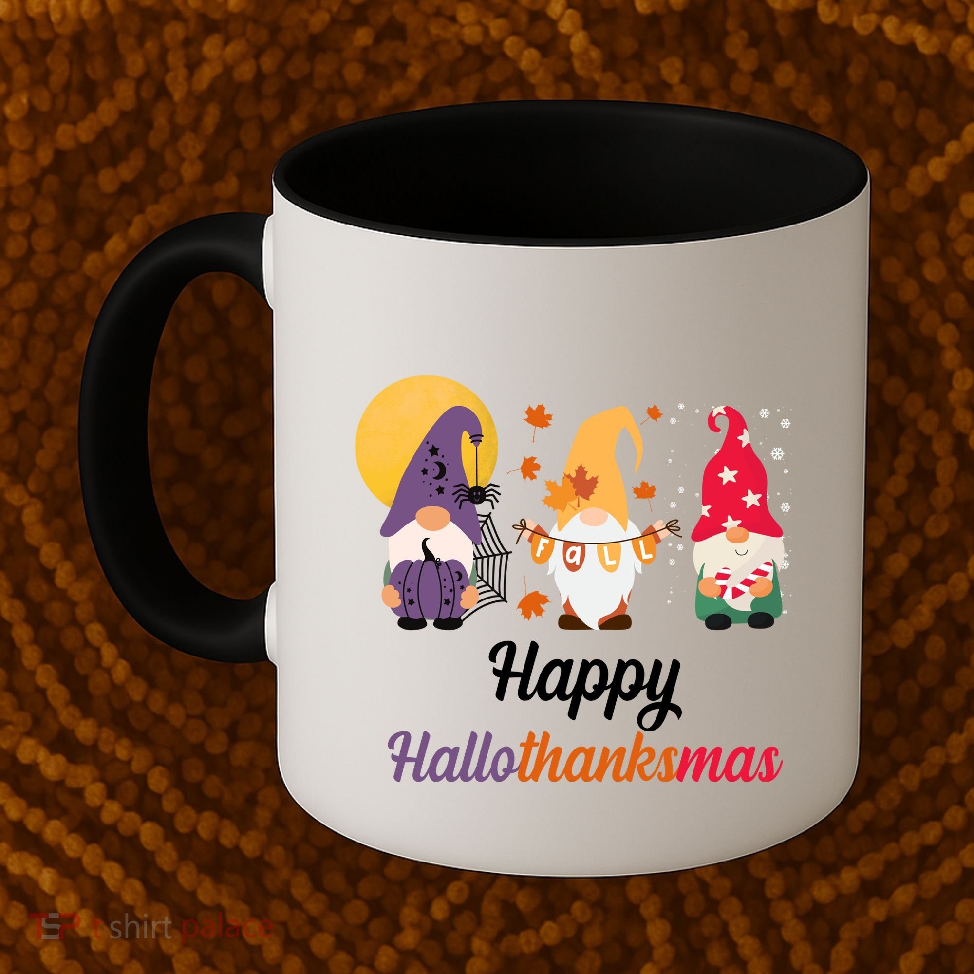 Halloween Thanksgiving Christmas Holiday Gnomes Coffee Mug