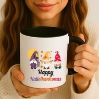 Halloween Thanksgiving Christmas Holiday Gnomes Coffee Mug thumb 3