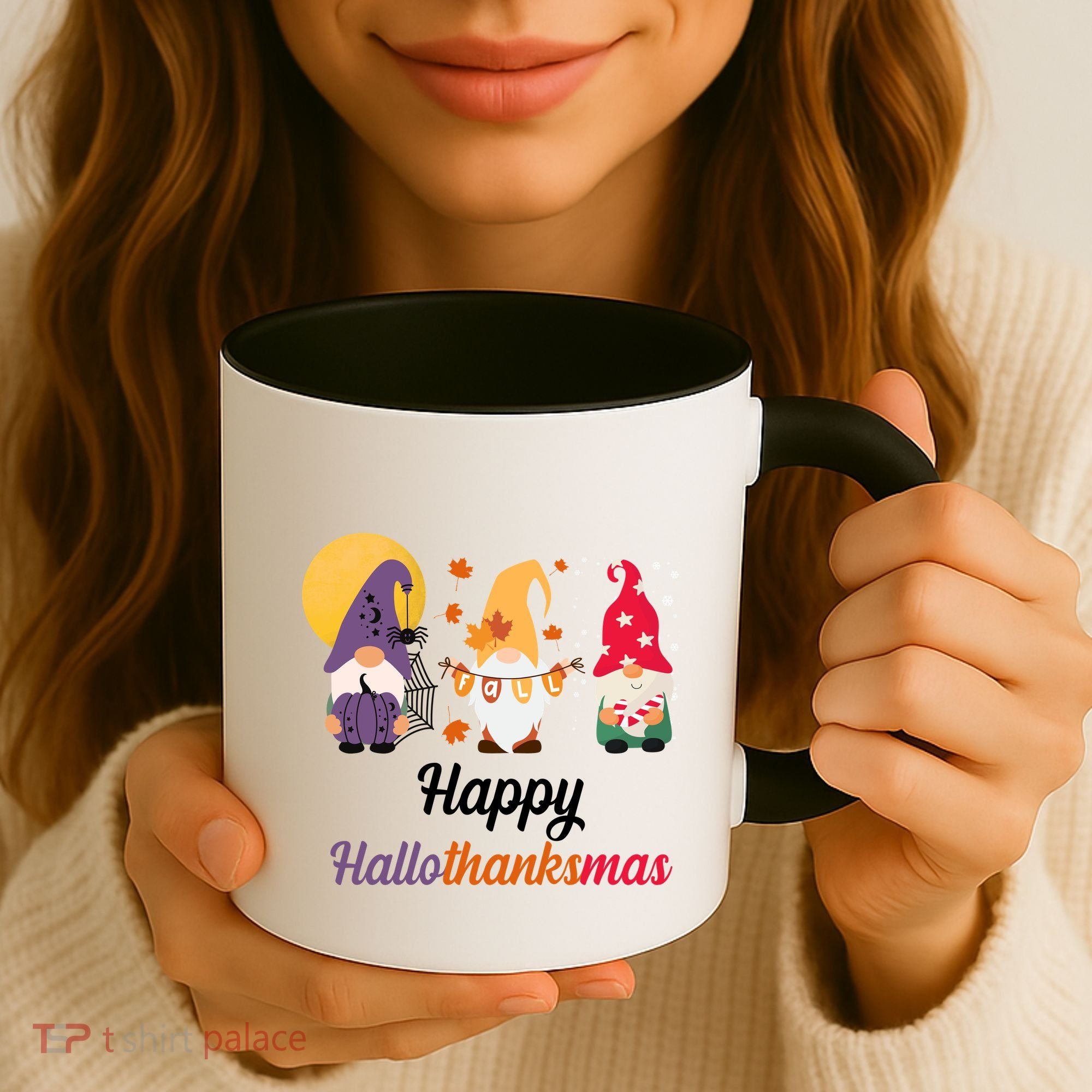 Halloween Thanksgiving Christmas Holiday Gnomes Coffee Mug