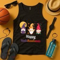 Halloween Thanksgiving Christmas Holiday Gnomes Tank Top thumb 4