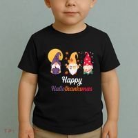 Halloween Thanksgiving Christmas Holiday Gnomes Toddler T-Shirt thumb 2