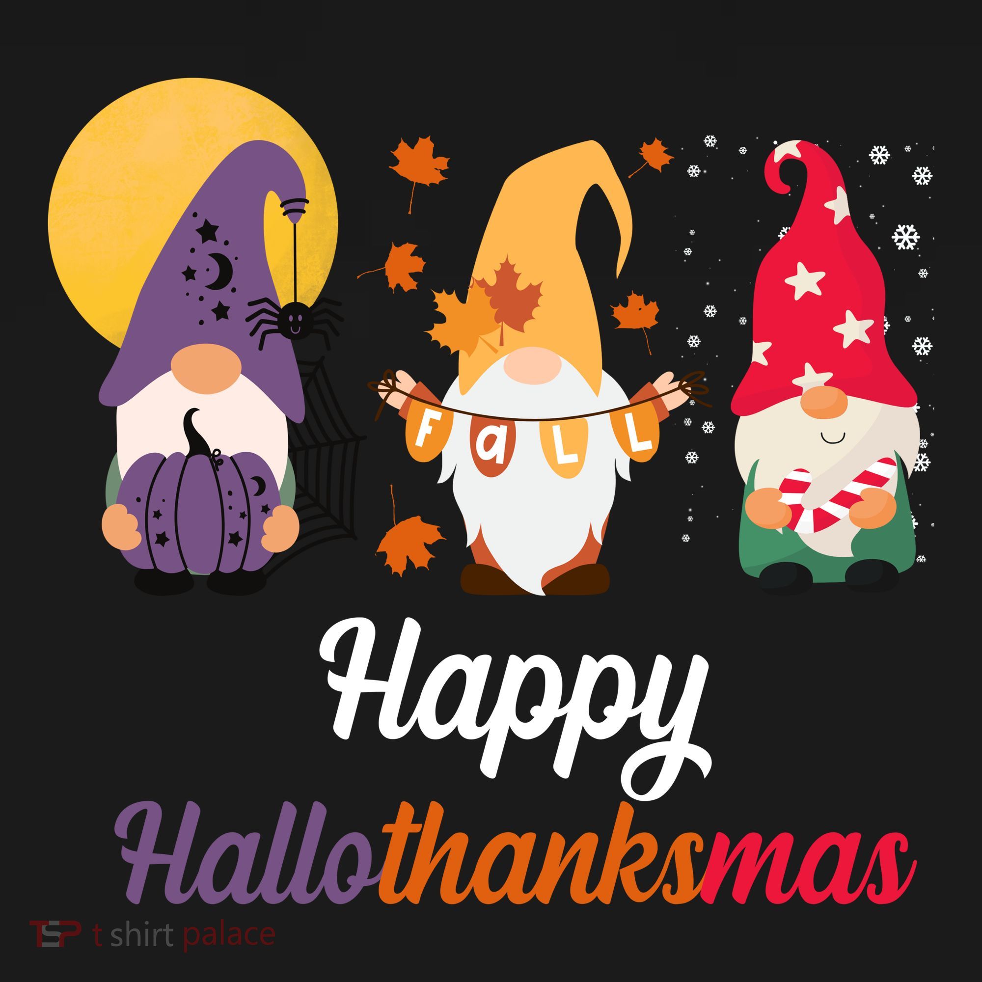 Halloween Thanksgiving Christmas Holiday Gnomes Toddler T-Shirt
