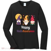 Halloween Thanksgiving Christmas Holiday Gnomes Women's Long Sleeve Shirt thumb 0