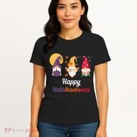 Halloween Thanksgiving Christmas Holiday Gnomes Women's T-Shirt thumb 4