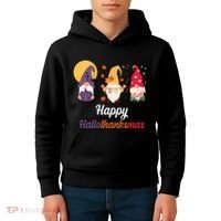 Halloween Thanksgiving Christmas Holiday Gnomes Kids Hoodie thumb 4