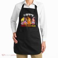Halloween Thanksgiving Christmas Happy HalloThanksMas Gnomes Apron thumb 2