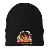 Halloween Thanksgiving Christmas Happy HalloThanksMas Gnomes Beanie thumb 0