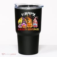 Halloween Thanksgiving Christmas Happy HalloThanksMas Gnomes Tumbler thumb 0