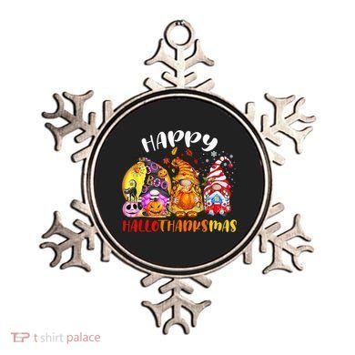 Halloween Thanksgiving Christmas Happy HalloThanksMas Gnomes Ornament