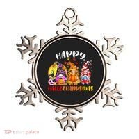 Halloween Thanksgiving Christmas Happy HalloThanksMas Gnomes Ornament thumb 0