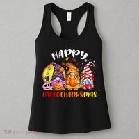 Halloween Thanksgiving Christmas Happy HalloThanksMas Gnomes Women's Tank Top thumb 3
