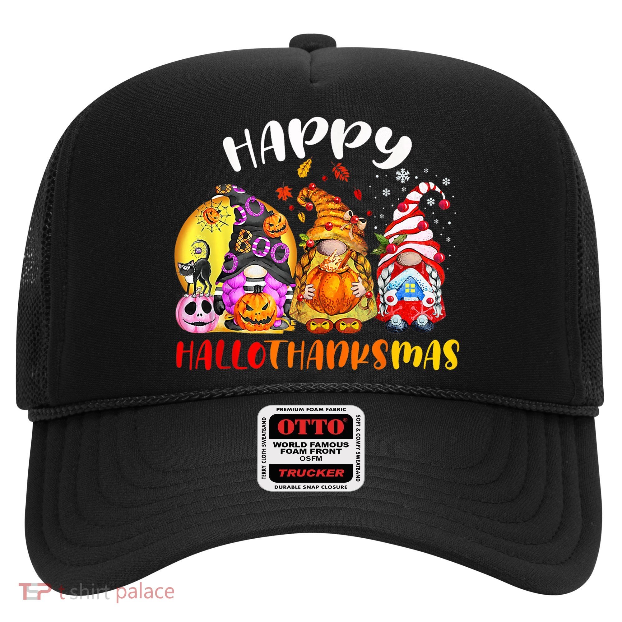Halloween Thanksgiving Christmas Happy HalloThanksMas Gnomes Hat