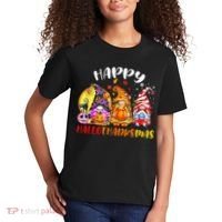 Halloween Thanksgiving Christmas Happy HalloThanksMas Gnomes Kids T-Shirt thumb 2