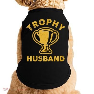 Husband Trophy Cup Vintage Retro Design Father's Day Gift Doggie Tank