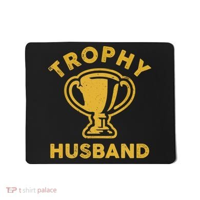 Husband Trophy Cup Vintage Retro Design Father's Day Gift Mousepad