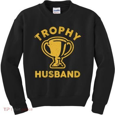 Husband Trophy Cup Vintage Retro Design Father's Day Gift Kids Sweatshirt