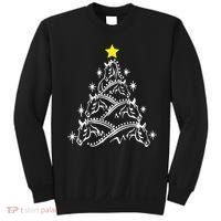 Horse Tree Christmas Horses Xmas Gifts Sweatshirt thumb 0