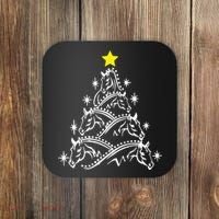 Horse Tree Christmas Horses Xmas Gifts Coaster thumb 0