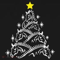 Horse Tree Christmas Horses Xmas Gifts Baby Bodysuit thumb 2