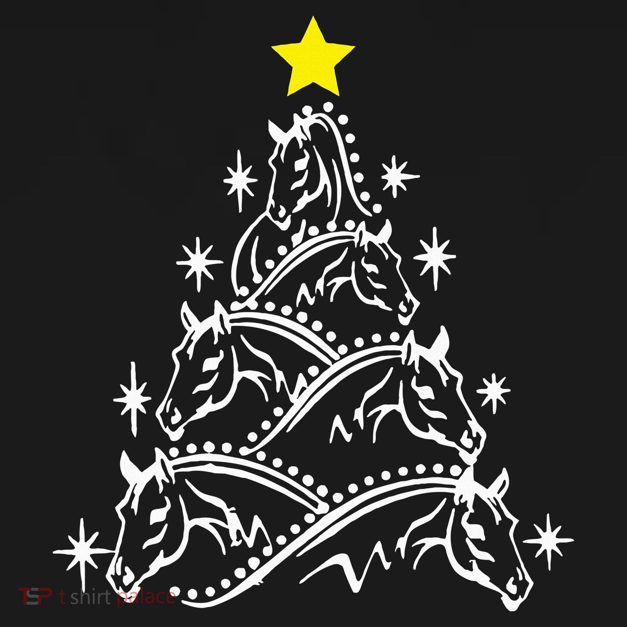Horse Tree Christmas Horses Xmas Gifts Tank Top