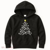 Horse Tree Christmas Horses Xmas Gifts Kids Hoodie thumb 0